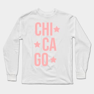 Chicago Pink Long Sleeve T-Shirt